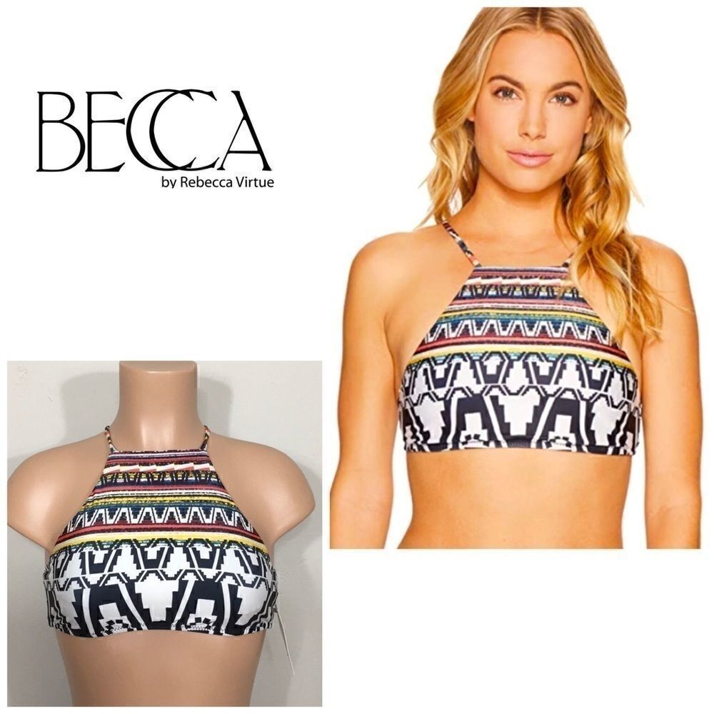 BECCA Medium bikini top . NWT